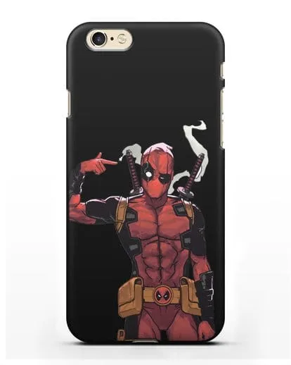 Чехол Дедпул (DeadPool) стреляет силиконовый для iPhone 6