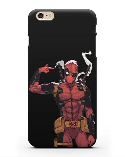 Чехол Дедпул (DeadPool) стреляет силиконовый для iPhone 6s Plus
