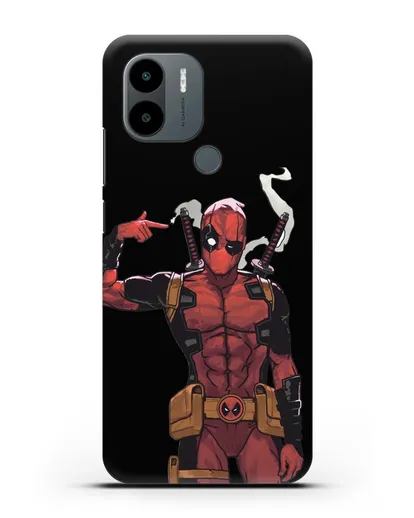 Чехол Дедпул (DeadPool) стреляет силиконовый для Xiaomi Poco C51