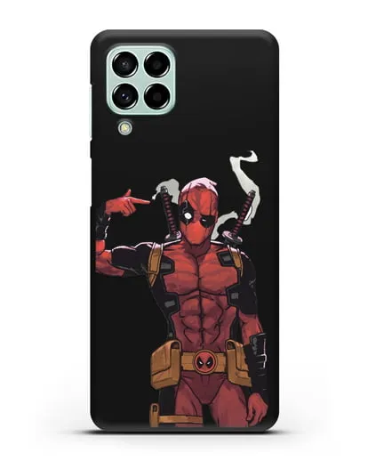 Чехол Дедпул (DeadPool) стреляет силиконовый для Samsung Galaxy M53 [SM-M536]
