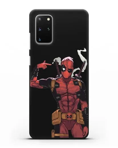 Чехол Дедпул (DeadPool) стреляет силиконовый для Samsung Galaxy S20 Plus [SM-G985F]