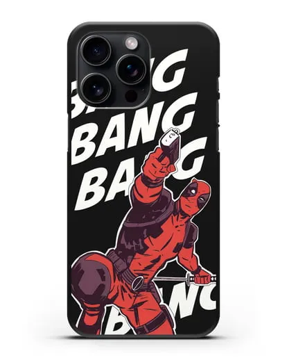 Чехол DeadPool Bang Bang силиконовый для iPhone 15 Pro Max