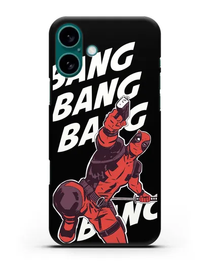 Чехол DeadPool Bang Bang силиконовый для iPhone 16 Plus