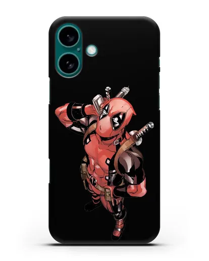 Чехол с изображением Дедпул (DeadPool) силиконовый для iPhone 16 Plus