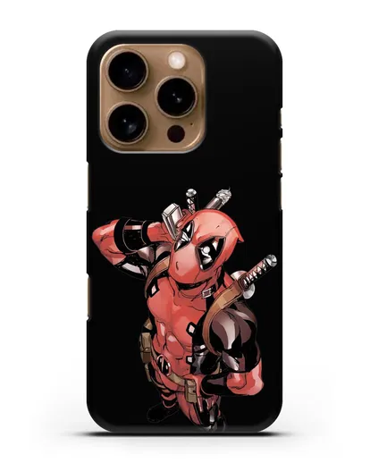 Чехол с изображением Дедпул (DeadPool) силиконовый для iPhone 16 Pro