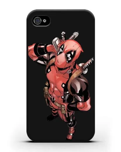 Чехол с изображением Дедпул (DeadPool) силиконовый для iPhone 4/4s