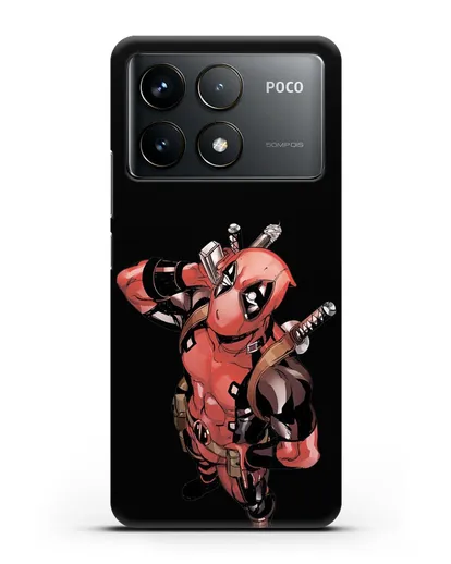 Чехол с изображением Дедпул (DeadPool) силиконовый для Xiaomi Poco F6 Pro