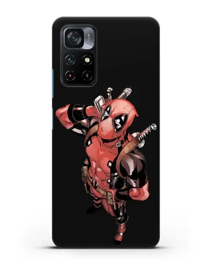 Чехол с изображением Дедпул (DeadPool) силиконовый для Xiaomi Poco M4 Pro 5G