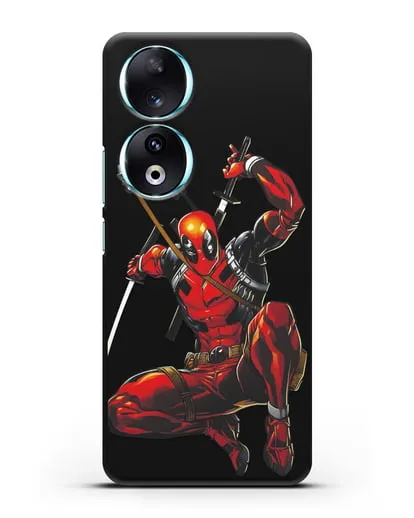 Чехол Дедпул (DeadPool) в атаке силиконовый для Honor 90