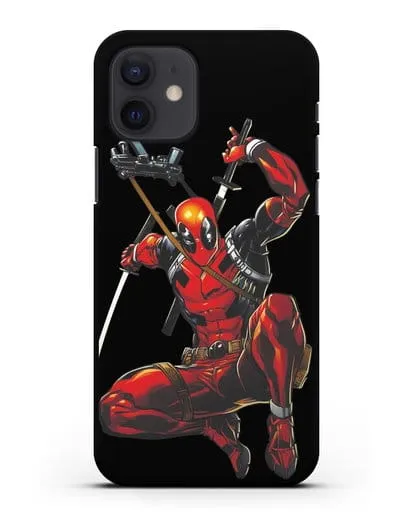 Чехол Дедпул (DeadPool) в атаке силиконовый для iPhone 12