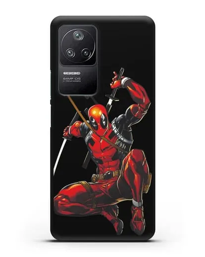 Чехол Дедпул (DeadPool) в атаке силиконовый для Xiaomi Poco F4