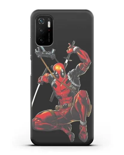 Чехол Дедпул (DeadPool) в атаке силиконовый для Xiaomi Poco M3 Pro