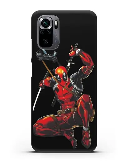 Чехол Дедпул (DeadPool) в атаке силиконовый для Xiaomi Poco M5s