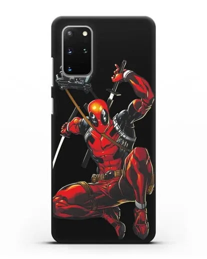 Чехол Дедпул (DeadPool) в атаке силиконовый для Samsung Galaxy S20 Plus [SM-G985F]