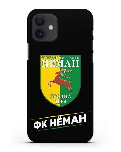 Чехол с эмблемой ФК Неман Гродно силиконовый для iPhone 12