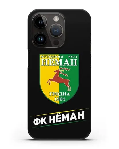 Чехол с эмблемой ФК Неман Гродно силиконовый для iPhone 14 Pro