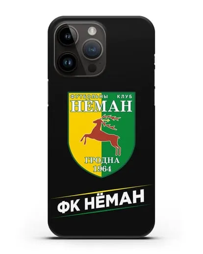 Чехол с эмблемой ФК Неман Гродно силиконовый для iPhone 14 Pro Max