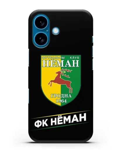 Чехол с эмблемой ФК Неман Гродно силиконовый для iPhone 16