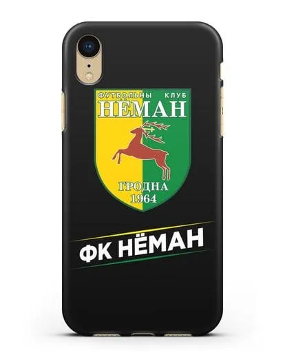 Чехол с эмблемой ФК Неман Гродно силиконовый для iPhone XR