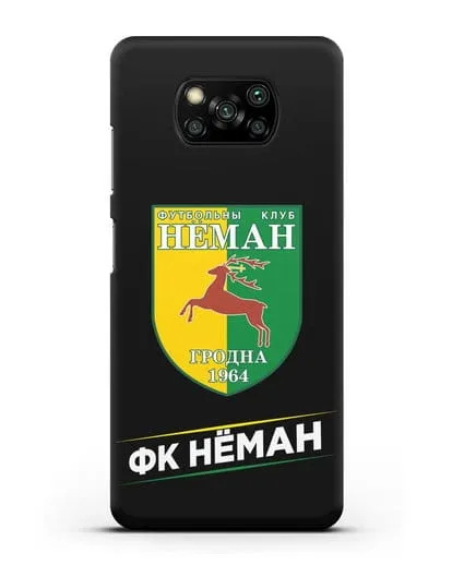Чехол с эмблемой ФК Неман Гродно силиконовый для Xiaomi Poco X3