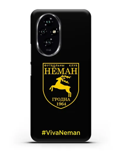 Чехол с логотипом ФК Неман Гродно и надписью #VivaNeman силиконовый для Honor 200