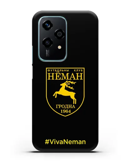 Чехол с логотипом ФК Неман Гродно и надписью #VivaNeman силиконовый для Honor 200 Lite