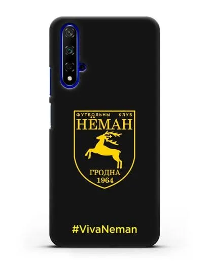 Чехол с логотипом ФК Неман Гродно и надписью #VivaNeman силиконовый для Honor 20