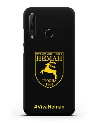 Чехол с логотипом ФК Неман Гродно и надписью #VivaNeman силиконовый для Honor 20e