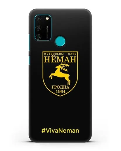 Чехол с логотипом ФК Неман Гродно и надписью #VivaNeman силиконовый для Honor 9A