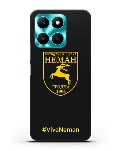 Чехол с логотипом ФК Неман Гродно и надписью #VivaNeman силиконовый для Honor X6a