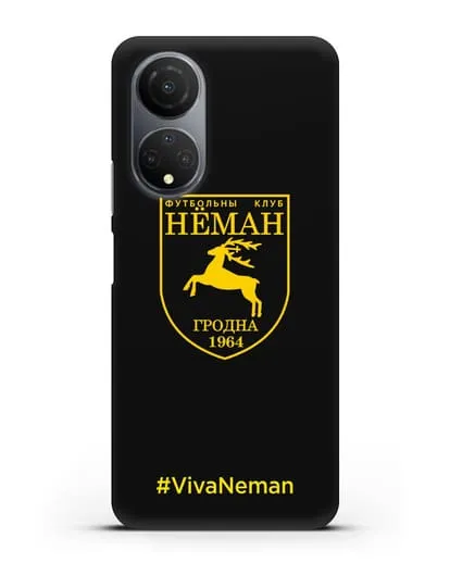 Чехол с логотипом ФК Неман Гродно и надписью #VivaNeman силиконовый для Honor X7
