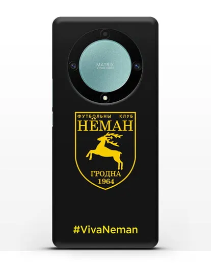 Чехол с логотипом ФК Неман Гродно и надписью #VivaNeman силиконовый для Honor X9a