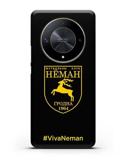 Чехол с логотипом ФК Неман Гродно и надписью #VivaNeman силиконовый для Honor X9b