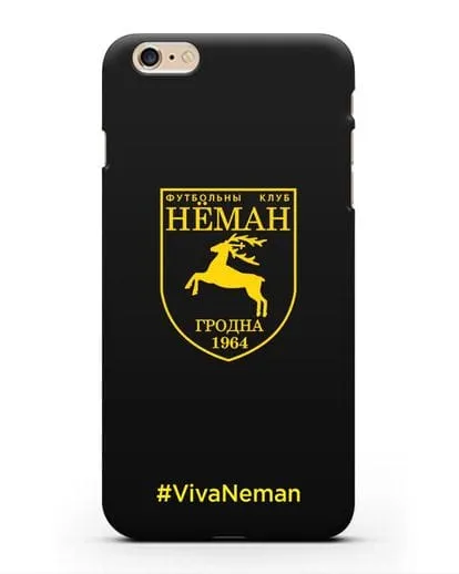 Чехол с логотипом ФК Неман Гродно и надписью #VivaNeman силиконовый для iPhone 6 Plus