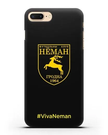 Чехол с логотипом ФК Неман Гродно и надписью #VivaNeman силиконовый для iPhone 7 Plus