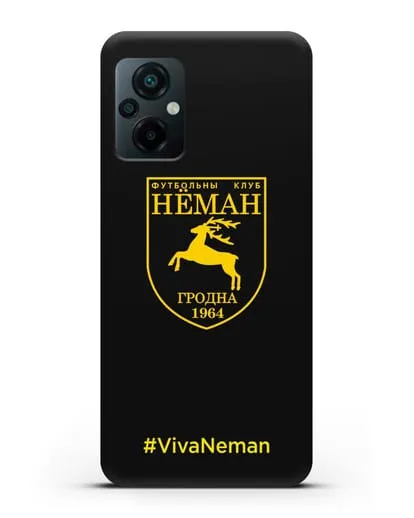 Чехол с логотипом ФК Неман Гродно и надписью #VivaNeman силиконовый для Xiaomi Poco M5