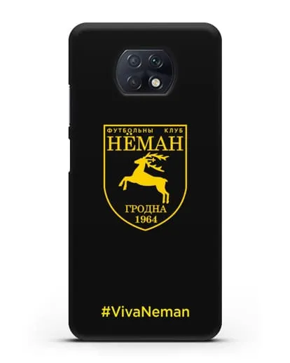 Чехол с логотипом ФК Неман Гродно и надписью #VivaNeman силиконовый для Xiaomi Redmi Note 9T