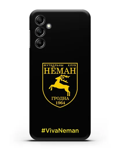Чехол с логотипом ФК Неман Гродно и надписью #VivaNeman силиконовый для Samsung Galaxy A14 [SM-A145]