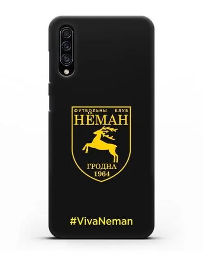 Чехол с логотипом ФК Неман Гродно и надписью #VivaNeman силиконовый для Samsung Galaxy A30s [SM-A307FN]