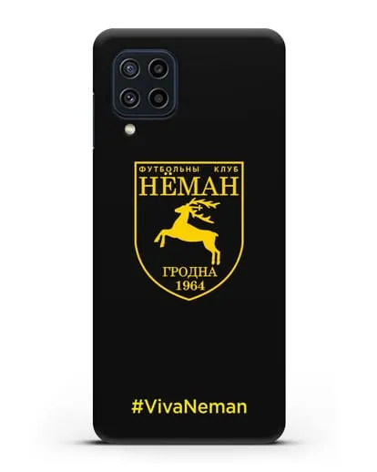 Чехол с логотипом ФК Неман Гродно и надписью #VivaNeman силиконовый для Samsung Galaxy M22 [M225F]