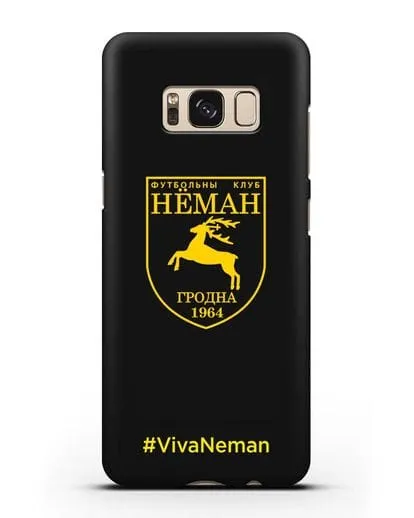 Чехол с логотипом ФК Неман Гродно и надписью #VivaNeman силиконовый для Samsung Galaxy S8 Plus [SM-G955F]