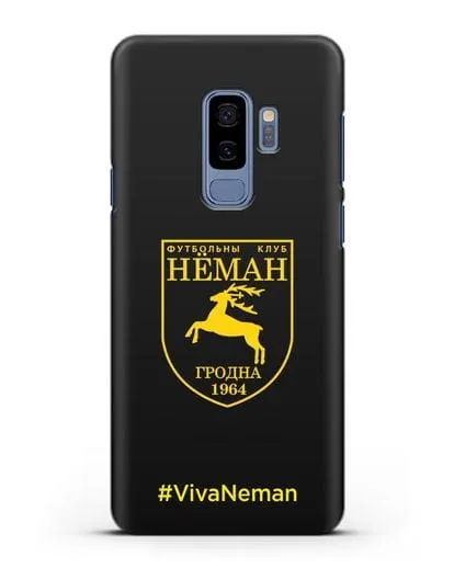 Чехол с логотипом ФК Неман Гродно и надписью #VivaNeman силиконовый для Samsung Galaxy S9 Plus [SM-G965F]