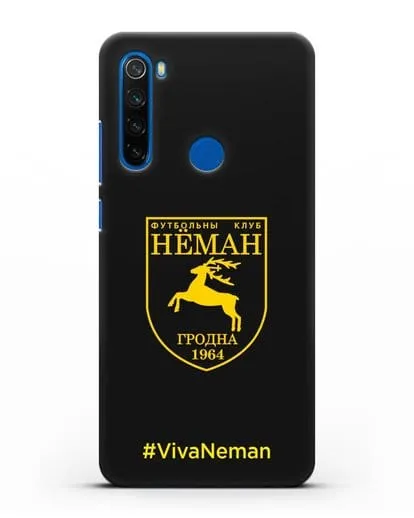 Чехол с логотипом ФК Неман Гродно и надписью #VivaNeman силиконовый для Xiaomi Redmi Note 8