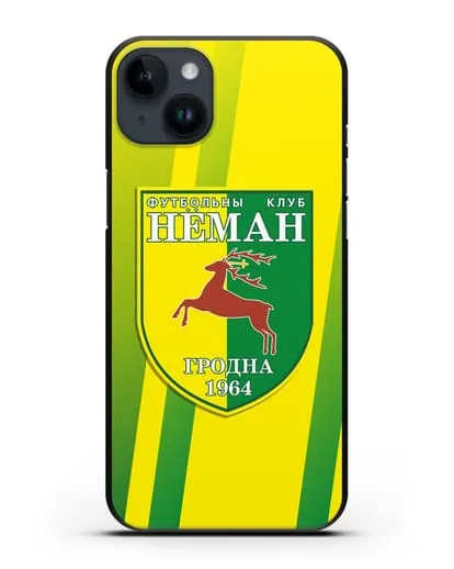 Чехол с символикой ФК Неман Гродно силиконовый для iPhone 14 Plus