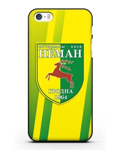 Чехол с символикой ФК Неман Гродно силиконовый для iPhone 5/5s/SE