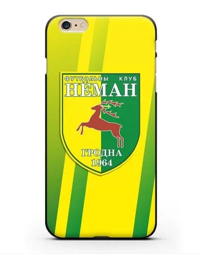Чехол с символикой ФК Неман Гродно силиконовый для iPhone 6 Plus