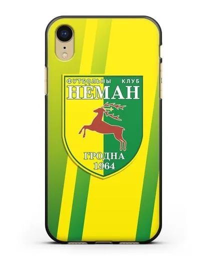 Чехол с символикой ФК Неман Гродно силиконовый для iPhone XR