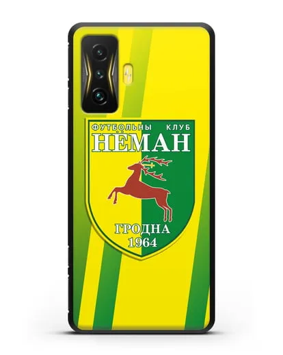 Чехол с символикой ФК Неман Гродно силиконовый для Xiaomi Poco F4 GT