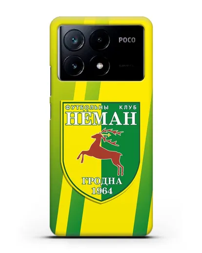 Чехол с символикой ФК Неман Гродно силиконовый для Xiaomi Poco X6 Pro