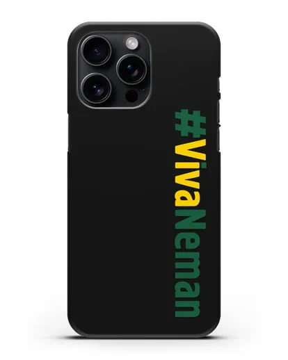 Чехол с надписью #VivaNeman силиконовый для iPhone 15 Pro Max